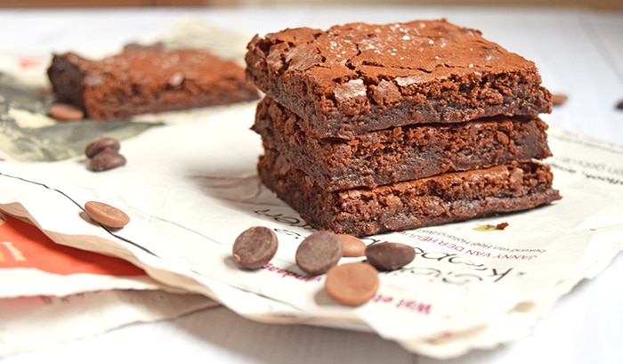 Chocolade & Zeezout Brownie